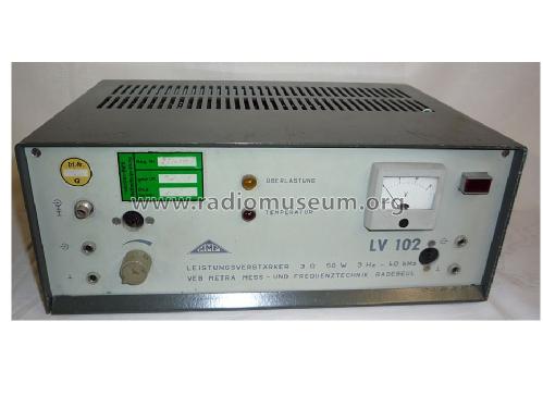 Leistungsverstärker LV102; Metra Mess- und (ID = 1599862) Ampl/Mixer