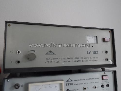 Leistungsverstärker LV102; Metra Mess- und (ID = 1699681) Ampl/Mixer