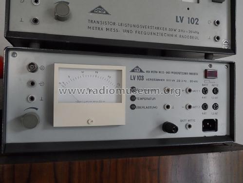 Leistungsverstärker LV103; Metra Mess- und (ID = 1699682) Ampl/Mixer