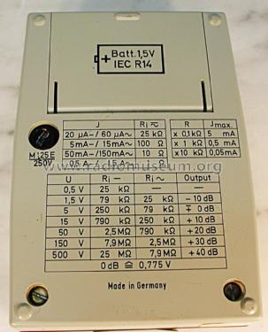 Metratest 3 ; Metrawatt, BBC Goerz (ID = 1369187) Equipment