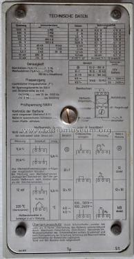 Unigor 1p Type 226221; Metrawatt, BBC Goerz (ID = 1811980) Ausrüstung