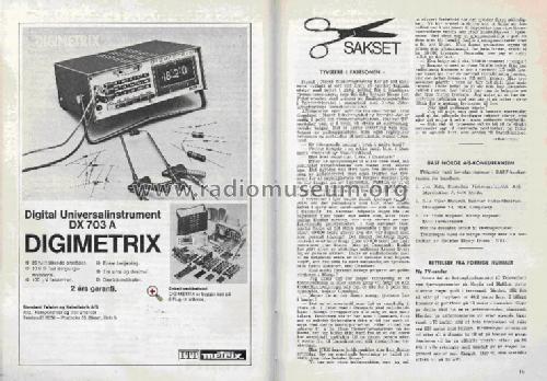 Digimetrix DX703A; Metrix, Compagnie (ID = 1643749) Ausrüstung