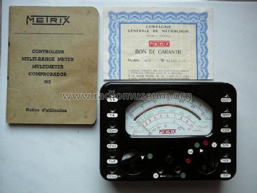 Multimeter 462; Metrix, Compagnie (ID = 1764099) Equipment