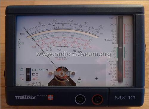 Multimeter MX 111; Metrix, Compagnie (ID = 1932855) Equipment