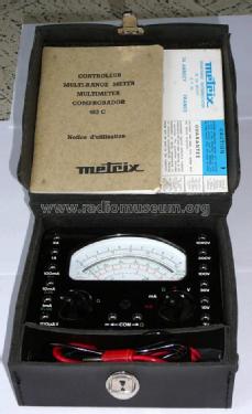 MULTIMÈTRE METRIX MX462 (MX 462) + cordons pointes de touche EUR
