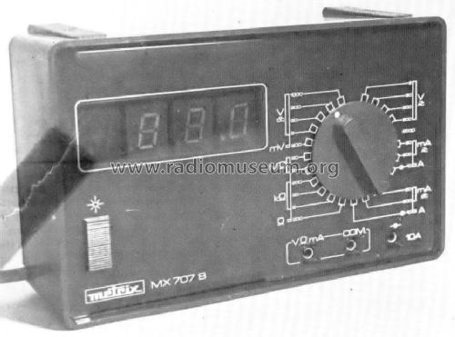 Multimètre numérique 2000 points de table MX707B; Metrix, Compagnie (ID = 957347) Equipment