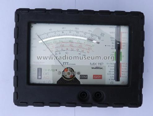 Multimètre MX112; Metrix, Compagnie (ID = 2777721) Equipment