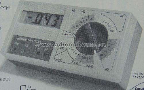 Multimètre MX 500; Metrix, Compagnie (ID = 2421121) Equipment