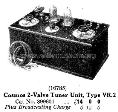 Cosmos Radiophone 2-Valve Tuner Unit Type VR.2; Metropolitan-Vickers (ID = 1844882) Radio