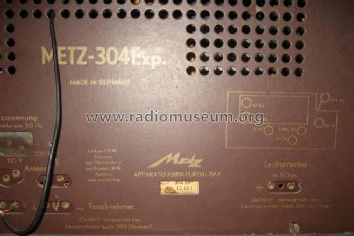 304W Export Ch= 304W; Metz Transformatoren (ID = 1698321) Radio