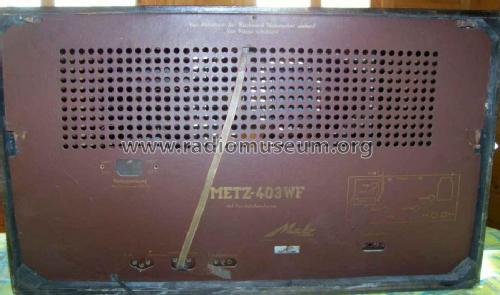 403WF; Metz Transformatoren (ID = 435733) Radio