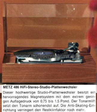 486; Metz Transformatoren (ID = 744990) Ton-Bild