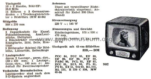 902 / 3D; Metz Transformatoren (ID = 2534981) Televisore