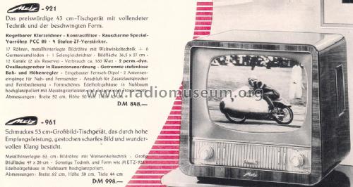 961; Metz Transformatoren (ID = 1592718) Television