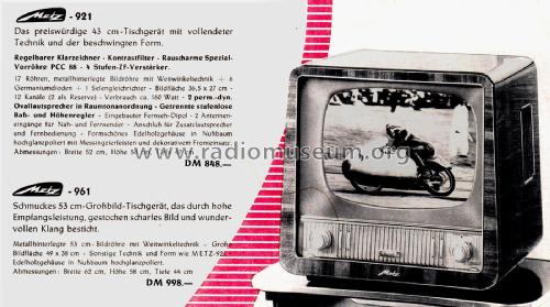 961; Metz Transformatoren (ID = 2534042) Television