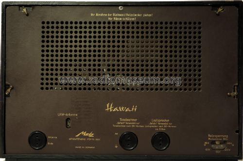 Hawaii W ; Metz Transformatoren (ID = 1431147) Radio
