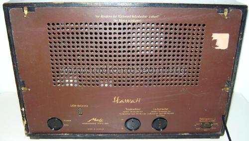 Hawaii W ; Metz Transformatoren (ID = 3135014) Radio