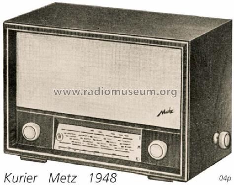 Kurier 49 KS/A44 oder A44/08; Metz Transformatoren (ID = 708213) Radio