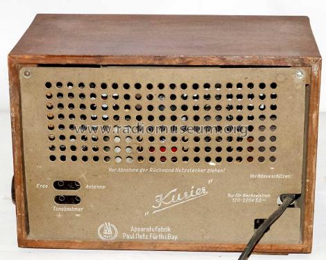 Kurier KS/W44 ; Metz Transformatoren (ID = 2686533) Radio