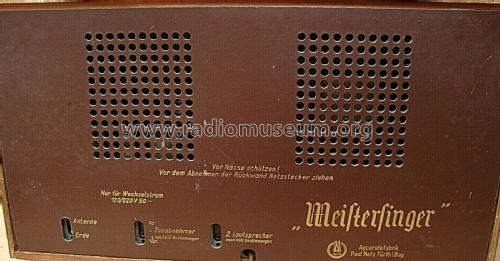 Meistersinger W; Metz Transformatoren (ID = 2418331) Radio