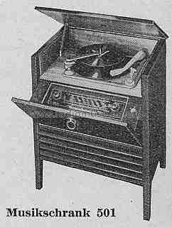 Musikschrank 501; Metz Transformatoren (ID = 312703) Radio