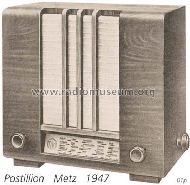 Postillion W; Metz Transformatoren (ID = 708209) Radio
