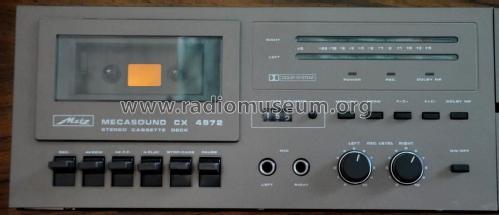Mecasound Stereo Cassette Deck CX 4972; Metz Transformatoren (ID = 1914289) Sonido-V