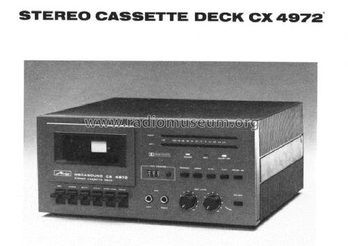 Mecasound Stereo Cassette Deck CX 4972; Metz Transformatoren (ID = 786408) R-Player