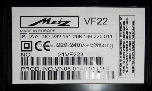 Video Cassetten Recorder VF 22; Metz Transformatoren (ID = 2343800) Enrég.-R