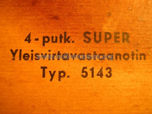 Admiral 4-putk. SUPER Yleisvirtavastaanotin 5143; Mexo Oy, Helsinki (ID = 2991890) Radio