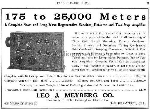 Combination Receiver ; Meyberg Company, Leo (ID = 1378250) Radio