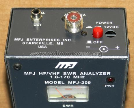 HF/VHF SWR Analyzer MFJ-209; MFJ Enterprises; (ID = 2740112) Amateur-D