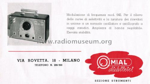 Modulatore di Frequenza 642; MIAL; Milano (ID = 2655039) Ausrüstung