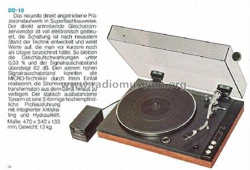 DD-10; Micro Seiki Tokyo (ID = 576585) Ton-Bild