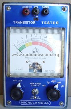 Transistor Tester ; Microlambda, Fusaro (ID = 328509) Equipment