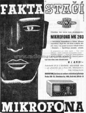 MK203; Microphona Mikrofona (ID = 273384) Radio