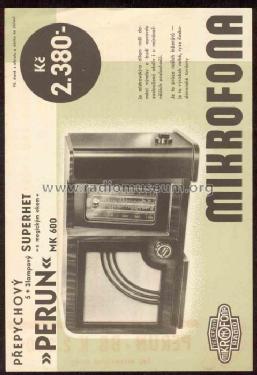 Perun MK600; Microphona Mikrofona (ID = 223856) Radio