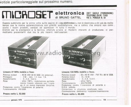 CB Amplifier ; Microset; SacilePN (ID = 2745926) HF-Verst.