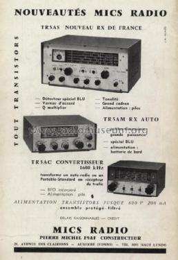 Convertisseur 1600 kHz TR-5AC; Mics Radio, Pierre (ID = 2051163) Converter