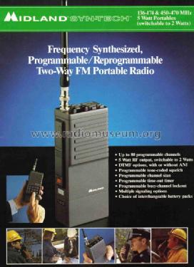 FM Portable Radio 70-155A/B; Midland (ID = 940451) Commercial TRX