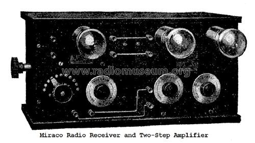 Miraco Vacuum Tube Receiver and 2-step amplifier; Midwest Radio Co., (ID = 987200) Radio