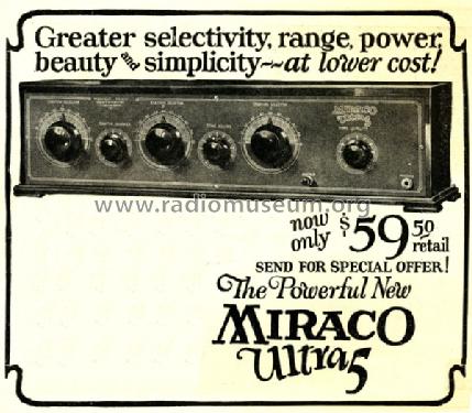 Miraco Ultra 5; Midwest Radio Co., (ID = 749510) Radio