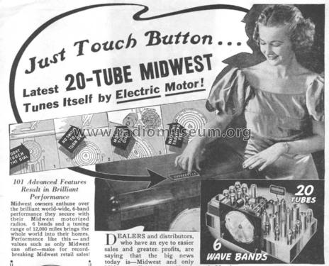 WW-20 Ch= 20-38 AC; Midwest Radio Co., (ID = 937226) Radio