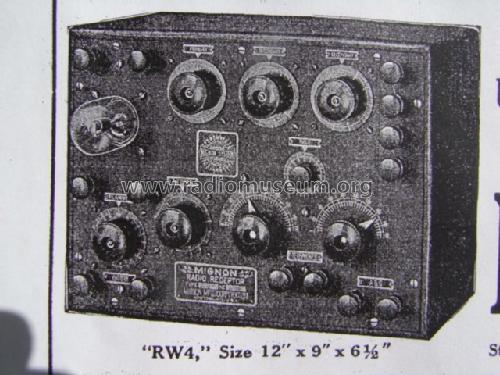 Undamped Wave Receptor RW4; Mignon Mfg., Newark (ID = 670827) Radio