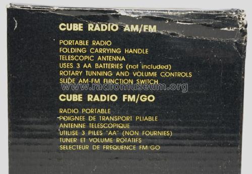 Cube Portable AM/FM Radio PE-125; Unknown - CUSTOM (ID = 2704363) Radio