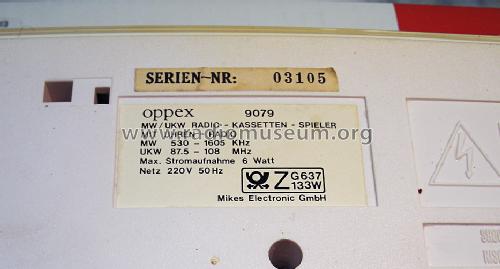 MW/UKW Radio Kassetten Spieler mit Uhr Oppex 9079; Hach KG Oppex; (ID = 1306613) Radio