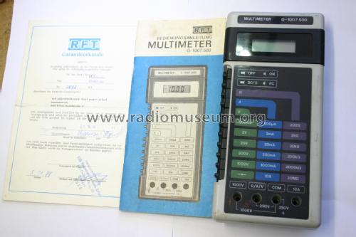 Digital Multimeter G-1007.500; Mikroelektronik ' (ID = 1970818) Equipment