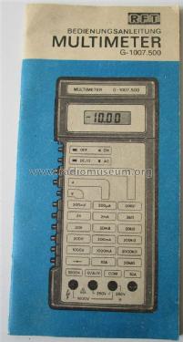 Multimeter G-1007.500; Mikroelektronik ' (ID = 1977115) Equipment