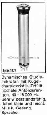 MB101; Mikrofonbau MB; (ID = 295645) Microphone/PU
