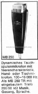 MB250; Mikrofonbau MB; (ID = 295644) Microphone/PU